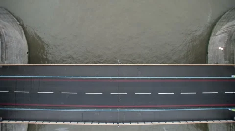 London, UK - Empty Tower Bridge seen from the new glass roof Vídeo Stock 44527586