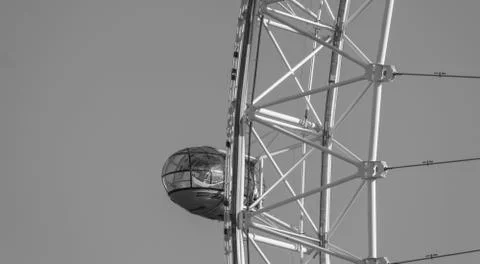 LONDON, UK - October 17th, 2017: Close up of the London Eye in London, England Stock Photos