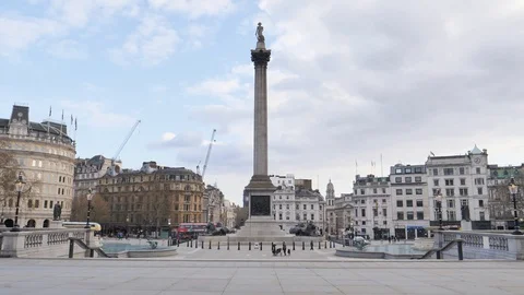 London Under Lock Down Video stock 127474699