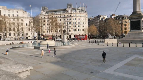 London Under Lock Down Stock Footage 127476774