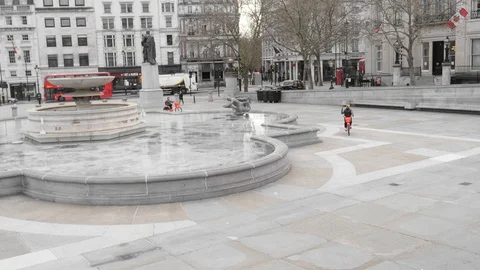 London Under Lock Down Video stock 127477095