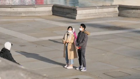 London Under Lock Down Video stock 127478163