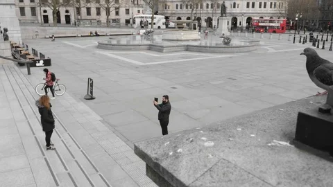 London Under Lock Down Video stock 127517690