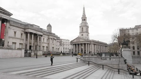 London Under Lock Down Video stock 127517695