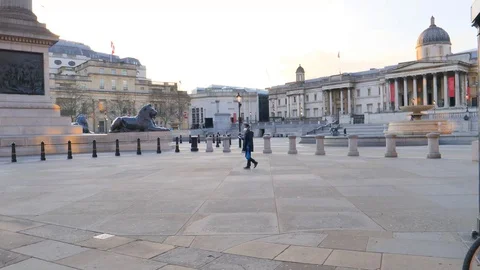 London Under Lock Down Video stock 127536776