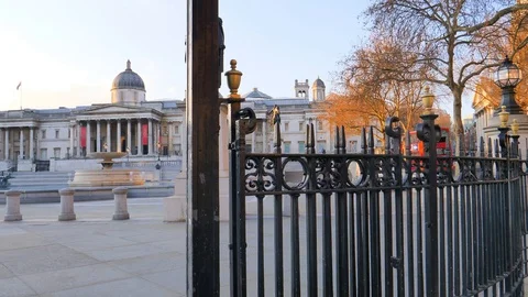 London Under Lock Down Video stock 127536833