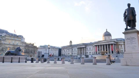 London Under Lock Down Video stock 127536838