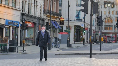 London Under Lock Down Stock Footage 127536859