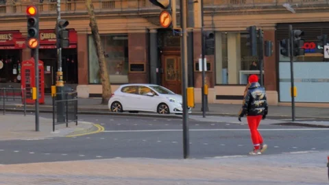 London Under Lock Down Video stock 127536892