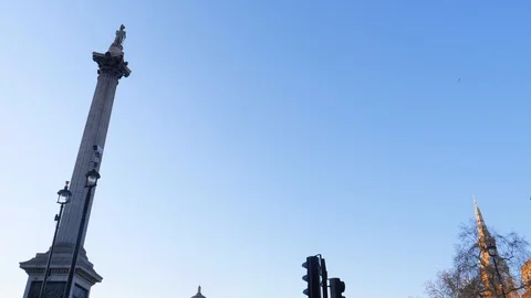 London Under Lock Down Video stock 127537007