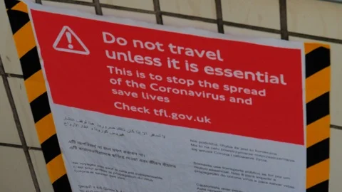 London Under Lock Down Video stock 127545466