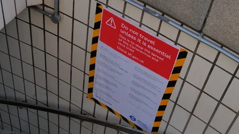 London Under Lock Down Video stock 127545473