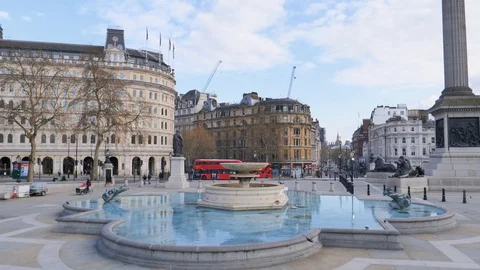 London Under Lock Down Video stock 127549819