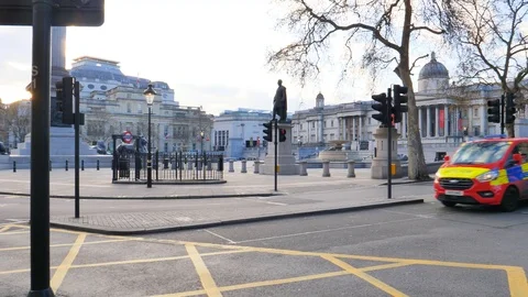 London Under Lock Down Stock Footage 127549888