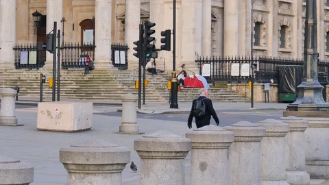 London Under Lock Down Stock Footage 127549902