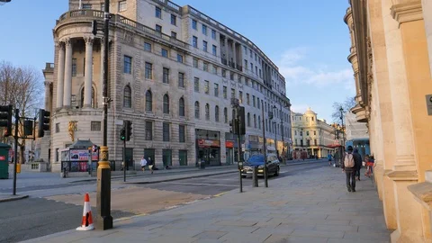 London Under Lock Down Video stock 127549910