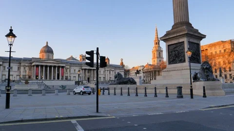 London Under Lock Down Video stock 127732439