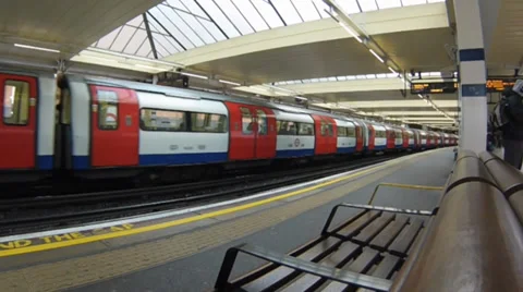 London underground 2 Stock Footage 37205549
