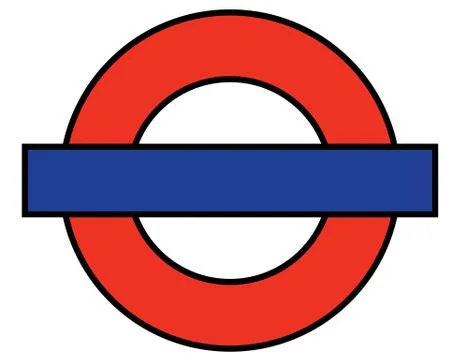 London underground blank Stock Illustration