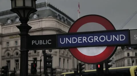 London Underground Close Up Video stock 50325768