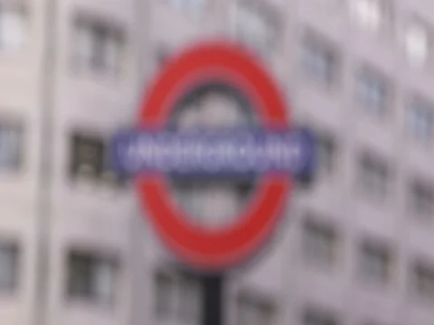 London underground focus pull Video stock 84565302
