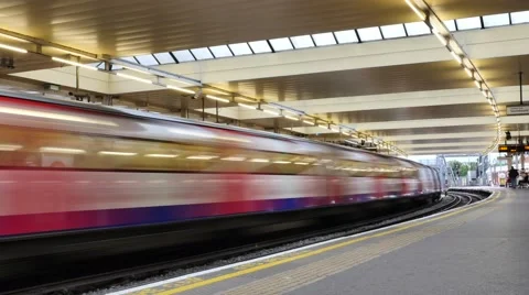 London underground on ground Stock Footage 68359472