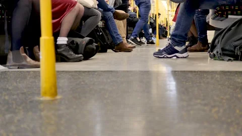 London Underground Interior Train 1 Stock Footage 238970498