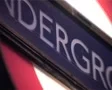London Underground Neon Sign ECU Zoom GFSD SD Footage