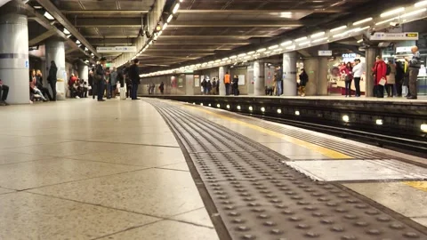 London Underground Platform 1 Stock Footage 238966658