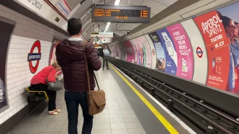 London Underground Platform Stock Footage 186235752