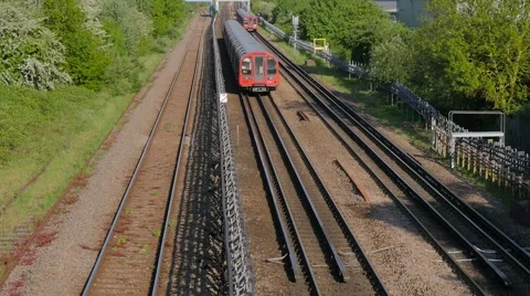 London Underground Trains Stock Footage 50098587