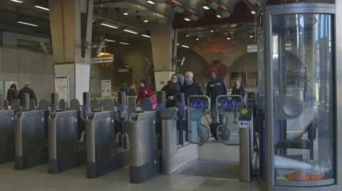 London, Waterloo station Stock Footage 50238346
