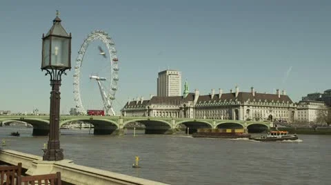 London Westminster Bridge Stock Footage 10849699