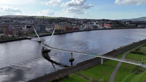 Londonderry Bridge Stock Footage 280142395