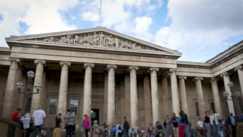 London's British Museum Timelapse Stock Footage 249707641
