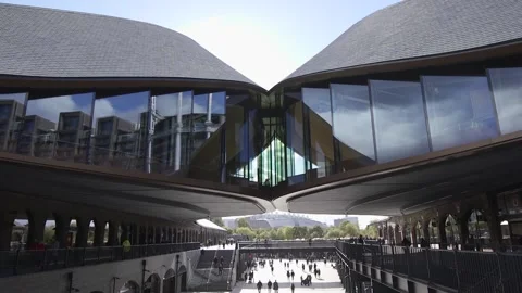 Londons Coal Drops Yard opens to the public Stock Footage 148634161