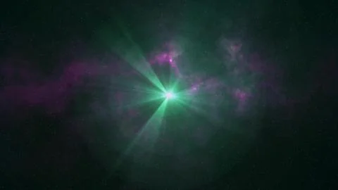 Lone big star shine in soft nebula stars night sky illustration background new Stock Illustration