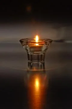 Lone Candle Stock Photos