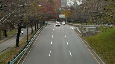 Lone Car on Road Stock-Footage 12538195