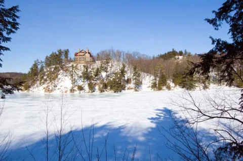 Lone cottage Stock Photos