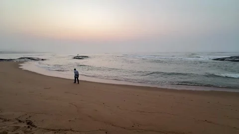 Lone elderly man Video stock 328646217