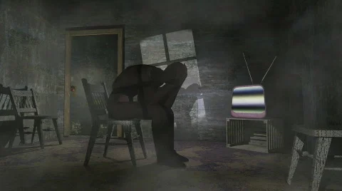 Lone Man's Despair 스톡 동영상 329189