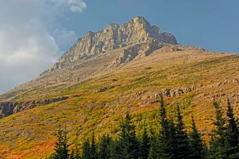 Lone Mountain Peak in the Fall Stockfoto's