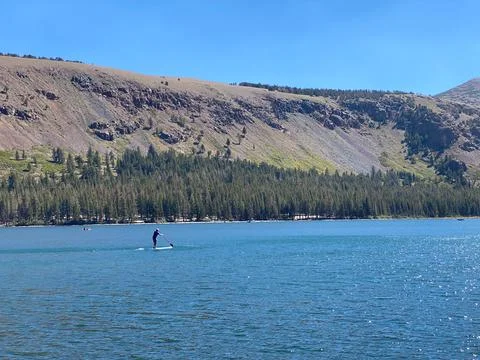 Lone Paddle board Stock-Fotos