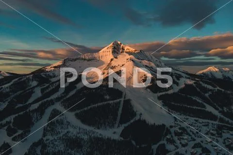Lone Peak, Montana Stock Photos