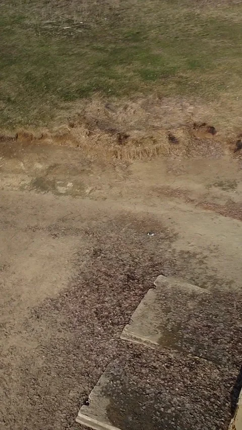 Lone runner moves through a dirt path Stock-Footage 347499170