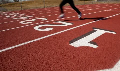 Lone runner Stock Photos
