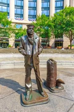 The Lone Sailor Statue Stock Photos