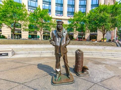The Lone Sailor Statue Stock Photos