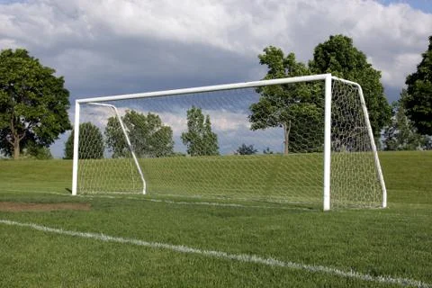 Lone Soccer Net Stock Photos